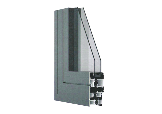 55系平开窗断桥铝型材<br>55 series casement window broken bridge aluminum profile