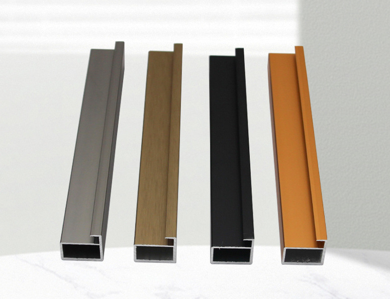Aluminum profiles for home decoration doors and windows, CNC-machined anodized f