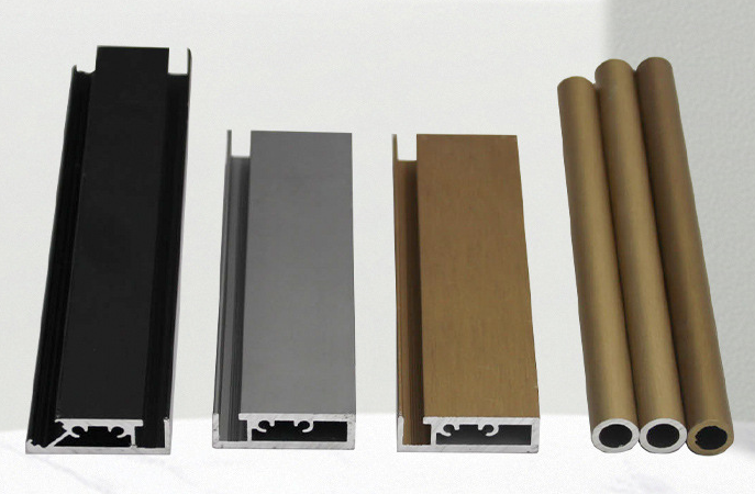 Aluminum profiles for light luxury wardrobe swing glass door frames and aluminum