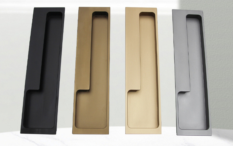 Aluminum Alloy Door Handles, Concealed Recessed Sliding Door Aluminum Alloy Hand