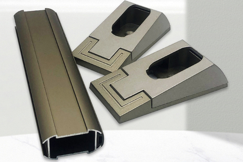 Aluminum profile & aluminum alloy clothes hanging rods, fixed wardrobe clothes r